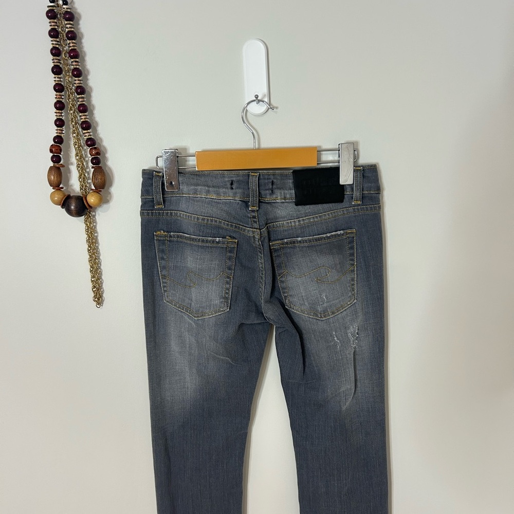 Beautiful Classic Gray distressed Jeans by Miss Miss❤️40/8 - Picture 8 of 14